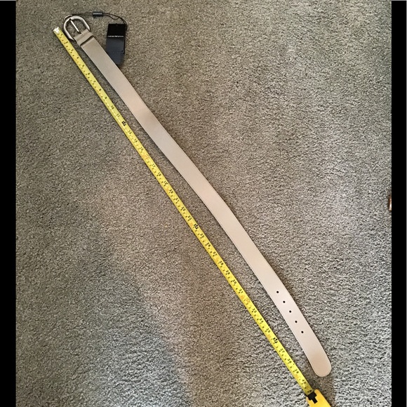 🎁NWT EMPORIO ARMANI Cintura Vitelli Belt 42 - Picture 6 of 7